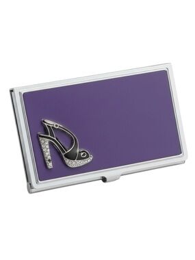 Spring Street ❤︎ Stiletto Crystalized Business Card Case ❤︎ Purple AB Crystal